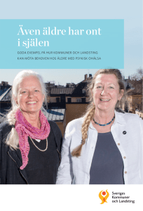 Även äldre har ont i själen - Sveriges Kommuner och Landsting