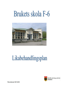 Likabehandlingsplan