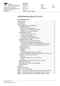 Antibiotikabehandling till vuxna - Alfresco