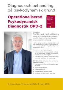 Operationaliserad Psykodynamisk Diagnostik OPD-2