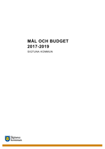 mål och budget 2017-2019