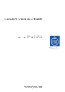 Telemedicine for Lung Cancer Patients