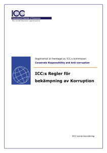ICC:s Regler för bekämpning av Korruption