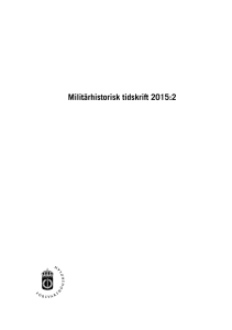Militärhistorisk tidskrift 2015:2