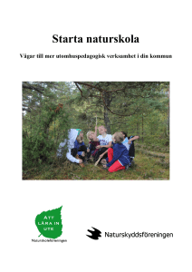 Starta naturskola - Naturskyddsföreningen