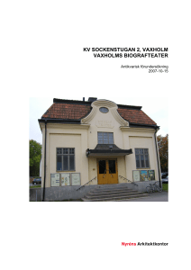 KV SOCKENSTUGAN 2, VAXHOLM VAXHOLMS BIOGRAFTEATER
