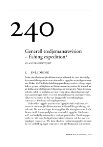 Generell tredjemansrevision – fishing expedition?