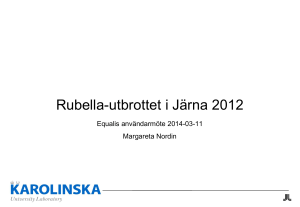 Rubella-utbrottet i Järna 2012