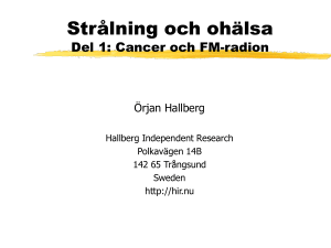Melanoma rates and FM transmitters in Nordic countries