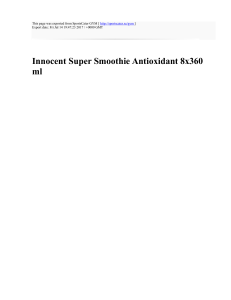 Innocent Super Smoothie Antioxidant 8x360 ml : SportsCater GYM