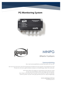 minipg - PG Monitoring system AB