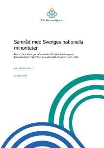 Samråd med Sveriges nationella minoriteter