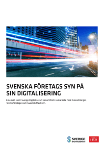 svenska företags syn på sin digitalisering