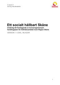 Ett socialt hållbart Skåne - Utveckling Skåne