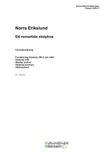 Norra Erikslund - Stiftelsen Kulturmiljövård