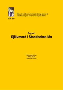 Självmord i Stockholms län