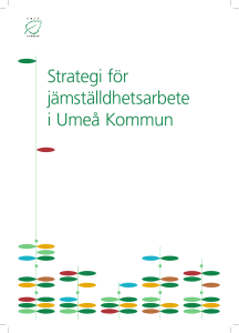 Strategi för jämställdhetsarbete i Umeå Kommun