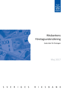 Riksbankens Företagsundersökning maj 2017