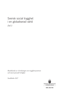 Svensk social trygghet i en globaliserad värld