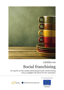 Lättläst rapport om social franchising