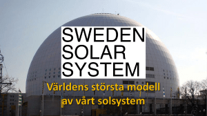 Världens största modell av vårt solsystem Sweden