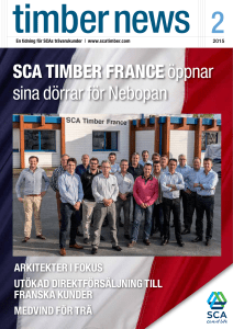 SCA TIMBER FRANCE öppnar sina dörrar för Nebopan