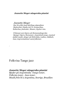 Folkvisa Tango Jazz
