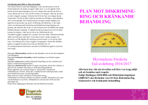 Gulans plan mot kränkandebehandling 2016-2017