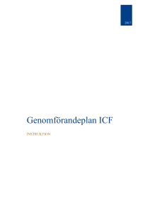 Genomförandeplan ICF