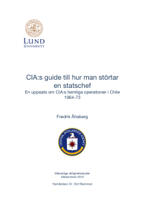 CIA:s guide till hur man störtar en statschef