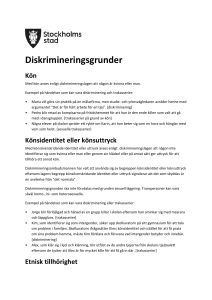 Likabehandlingsplan-2015, diskrimineringsgrunder