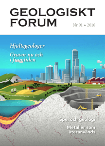 Geologiskt forum nr 91, 2016