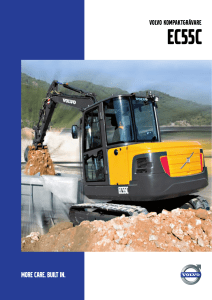 Volvo Brochure Compact Excavator EC55C Swedish