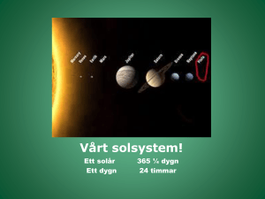 Vårt solsystem!