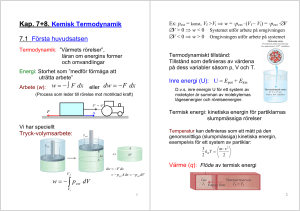 Termodynamik föreläsning 10
