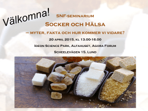 Socker - SNF Swedish Nutrition Foundation