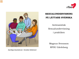 Sexualundervisning på lättare svenska