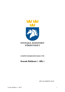 SRL I - Svenska Ridsportförbundet