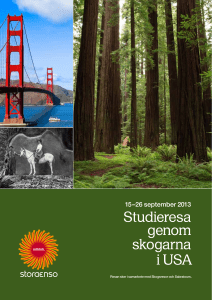 Studieresa genom skogarna i USA