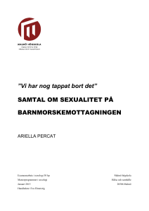 Vi har nog tappat bort det” SAMTAL OM