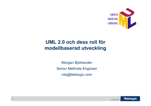 UML 2.0 och dess roll för modellbaserad utveckling