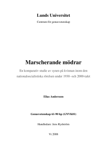 Marscherande mödrar - Lund University Publications