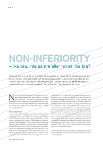 non-inferiority - Pharma industry