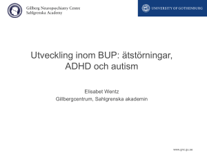 Utveckling inom BUP: Ätstörningar, ADHD och autism