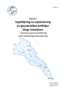 Rapport uppföljning utsättning kräftdjur Umeälven 2016