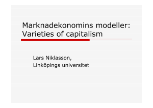 Marknadekonomins modeller: Varieties of capitalism