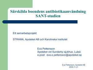 Antibiotikaanvändning i särskilda boenden, Eva Pettersson