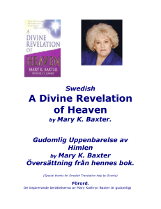 Swedish A Divine Revelation of Heaven by Mary K. Baxter
