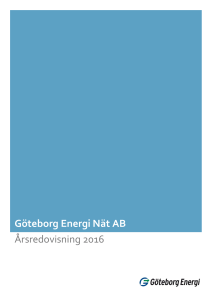 Göteborg Energi Nät AB Årsredovisning 2016