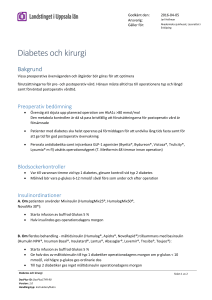 Diabetes och kirurgi